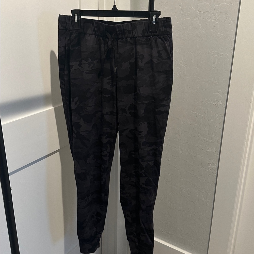 Black Camouflage Jogger Pants